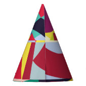 Geometrisches Abstrakt: Vintages Nahtloses Muster. Partyhütchen (Rückseite)