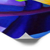 Geometrisches Abstrakt - Zusammensetzung der Regen Poster (Ecke)