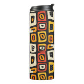 Geometrisches Abstraktes afrikanisches Muster Thermosbecher (Nach links gedreht)