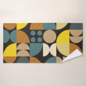 Geometrisches abstraktes Artwork-Poster mit farben Badehandtuch (Badehandtuch)