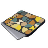 Geometrisches abstraktes Artwork-Poster mit farben Laptopschutzhülle (Vorne Knopf)