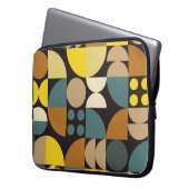 Geometrisches abstraktes Artwork-Poster mit farben Laptopschutzhülle (Vorderseite Links)