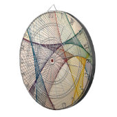 Geometrisches Abstraktes Dartboard Dartscheibe (Vorderseite rechts)