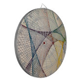 Geometrisches Abstraktes Dartboard Dartscheibe (Vorderseite Links)