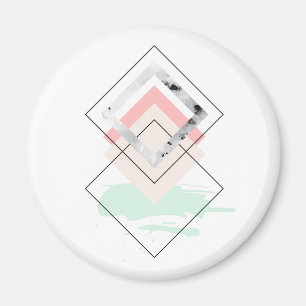 Geometrisches abstraktes Design Magnet