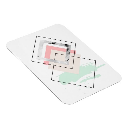 Geometrisches abstraktes Design Magnet (Rechte Seite)