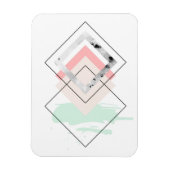 Geometrisches abstraktes Design Magnet (Vertikal)