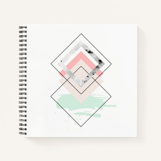 Geometrisches abstraktes Design Notizblock (Vorderseite)