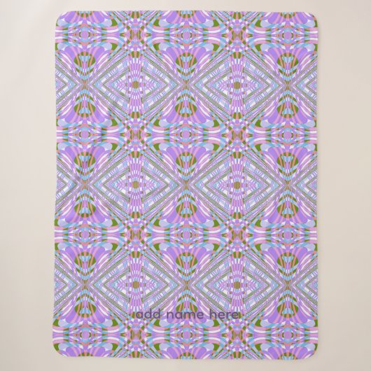 Geometrisches abstraktes Diamantmuster Sherpadecke (Vorderseite)