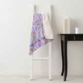 Geometrisches abstraktes Diamantmuster Sherpadecke (Beispiel)
