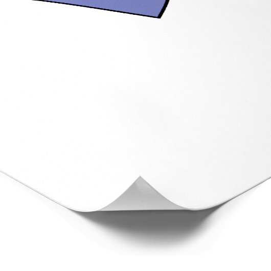 Geometrisches Abstraktes Expressionismus Kubismus- Poster (Ecke)