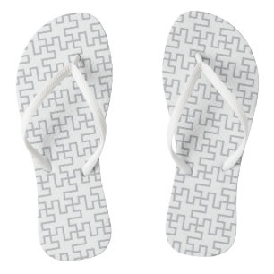 Geometrisches Abstraktes Fußbodendesign Badesandalen