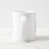 Geometrisches Abstraktes Kunstdesign Jumbo-Tasse (Rückseite)