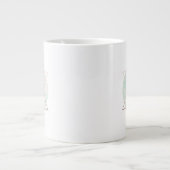 Geometrisches Abstraktes Kunstdesign Jumbo-Tasse (Vorderseite)