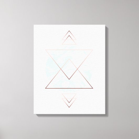 Geometrisches Abstraktes Kunstdesign Leinwanddruck (Vorderseite)