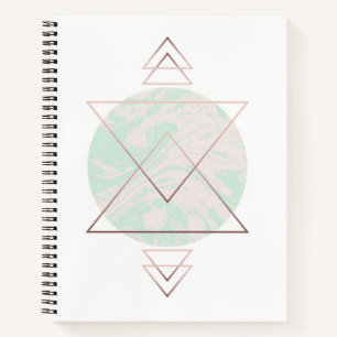 Geometrisches Abstraktes Kunstdesign Notizblock