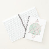 Geometrisches Abstraktes Kunstdesign Notizblock (Innenseite)