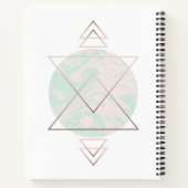 Geometrisches Abstraktes Kunstdesign Notizblock (Rückseite)