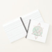 Geometrisches Abstraktes Kunstdesign Notizblock (Innenseite)