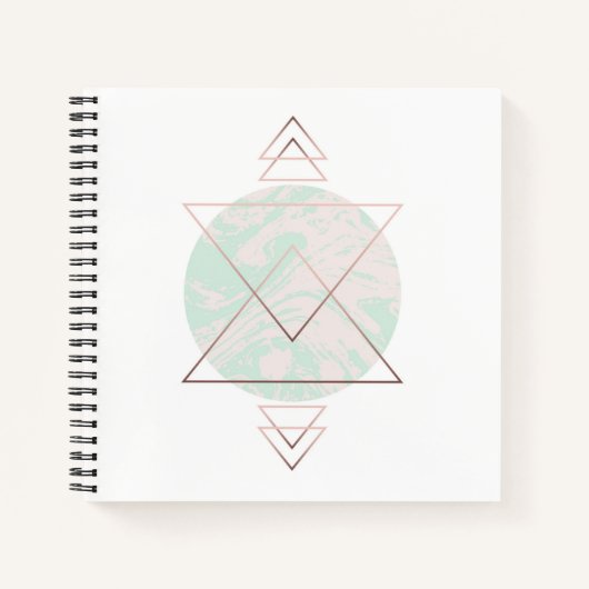 Geometrisches Abstraktes Kunstdesign Notizblock (Vorderseite)