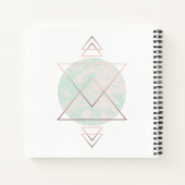 Geometrisches Abstraktes Kunstdesign Notizblock (Rückseite)