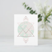Geometrisches Abstraktes Kunstdesign Postkarte (Stehend Vorderseite)