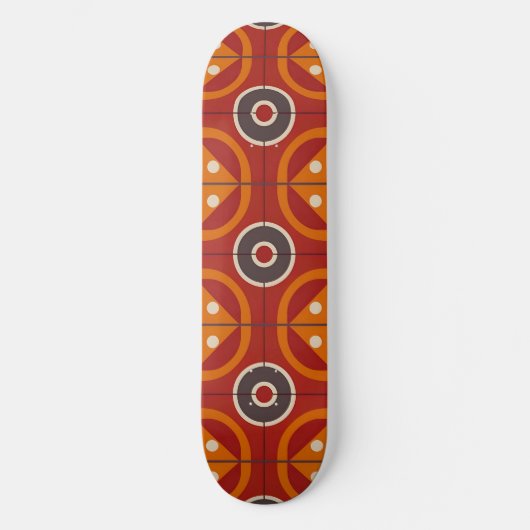 Geometrisches Abstraktes Kunstwerk Skateboard (Vorderseite)