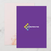 Geometrisches abstraktes Logodesign | Moderne Mark Einladung (Vorne/Hinten)