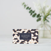 Geometrisches Abstraktes Mosaik Visitenkarte (Stehend Vorderseite)