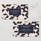 Geometrisches Abstraktes Mosaik Visitenkarte (Vorne/Hinten)