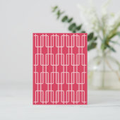 Geometrisches abstraktes Muster 1 Postkarte (Stehend Vorderseite)