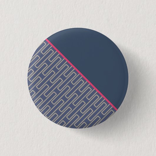 Geometrisches abstraktes Muster 2 Button (Vorderseite)