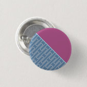 Geometrisches abstraktes Muster 2 Button (Vorne & Hinten)