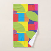 Geometrisches Abstraktes Muster des quadratischen Badhandtuch Set (Handtuch)