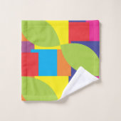 Geometrisches Abstraktes Muster des quadratischen Badhandtuch Set (Waschlappen)