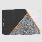 Geometrisches Abstraktes Muster Golfhandtuch (Horizontal)