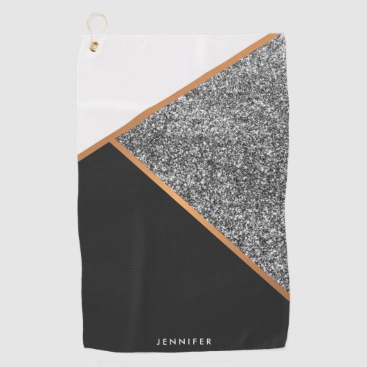 Geometrisches Abstraktes Muster Golfhandtuch (Vorderseite)
