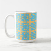 Geometrisches Abstraktes Muster Kaffeetasse (Links)