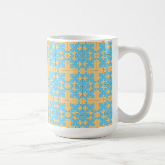 Geometrisches Abstraktes Muster Kaffeetasse (Rechts)