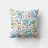 Geometrisches Abstraktes Muster Kissen (Rückseite)