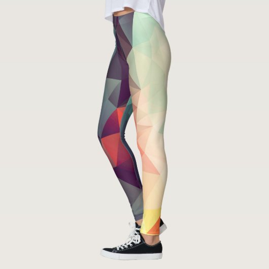 Geometrisches Abstraktes Muster Leggings (Links)
