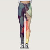Geometrisches Abstraktes Muster Leggings (Vorderseite)