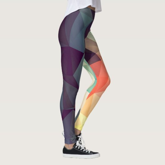 Geometrisches Abstraktes Muster Leggings (Rechts)