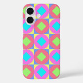 Geometrisches abstraktes Muster mit psychedelische Case-Mate iPhone Hülle (Rückseite)