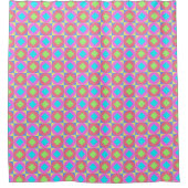 Geometrisches abstraktes Muster mit psychedelische Duschvorhang (Vorderseite)