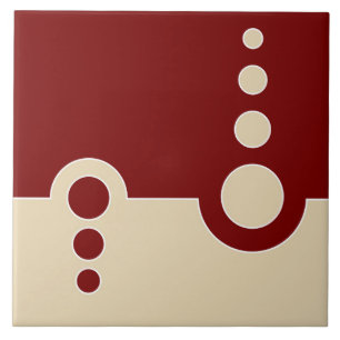 Geometrisches, abstraktes Muster, modern, Kreise Fliese