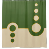 Geometrisches, abstraktes Muster, modern, Kreisel Duschvorhang (Vorderseite)