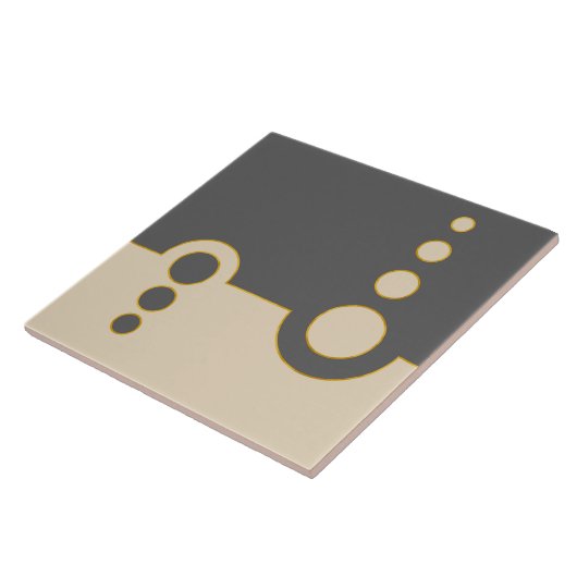 Geometrisches, abstraktes Muster, modern, Kreisel Fliese (Seite)