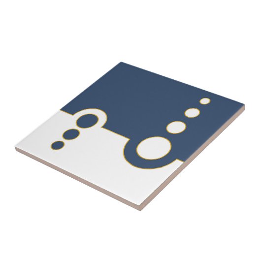 Geometrisches, abstraktes Muster, modern, Kreisel Fliese (Seite)