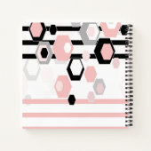 Geometrisches abstraktes Muster Notizblock (Rückseite)